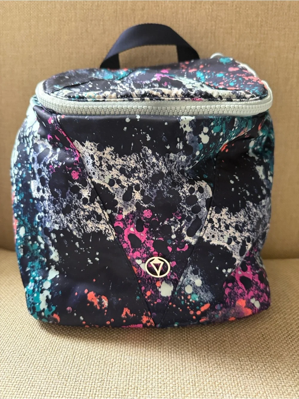 Ivivva Navy Splatter Print Backpack and Lunch Bag Set